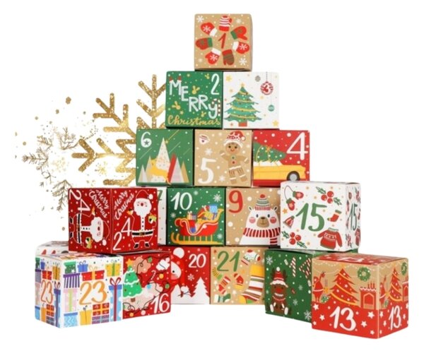 Adventný kalendár BOXMAS DIY, 24 krabičiek