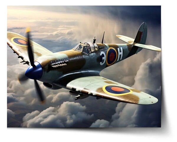 Sablio Plagát Stíhačka Spitfire - 60x40 cm