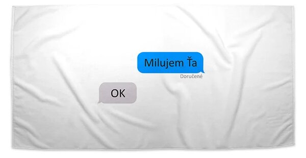 Sablio Uterák Milujem ťa - OK - 30x50 cm