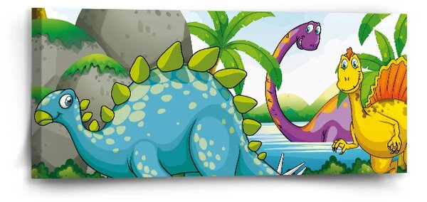 Sablio Obraz Dinosauri 3 - 110x50 cm