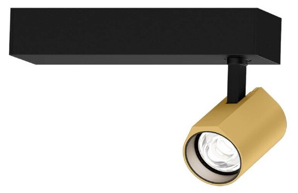 WEVER & DUCRÉ LED bodové svetlá Ceno čierny/zlatý 2 700 K 1-pl., Čierna, Obývacia izba / jedáleň, Hliník, Moderný