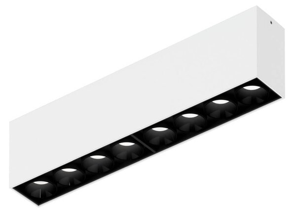 Wever & Ducré Lighting WEVER DUCRÉ stropné LED svetlo Linoo 8.0, čierno-biele kovové, Čierna, Obývacia izba / jedáleň, Hliník, Moderný, Stropné svetlo