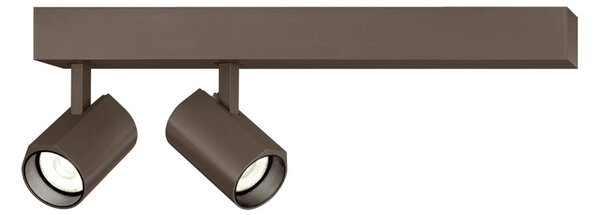 WEVER & DUCRÉ LED stropné bodové svetlá Ceno, bronzová farba, 2 700 K, 2-pl., Hnedá / staromosadz, Obývacia izba / jedáleň, Hliník, Moderný