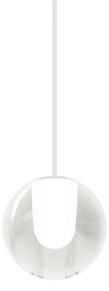 WEVER & DUCRÉ LED závesné svietidlo Oplia 1.0, biela matná 2 700 K, Jasné / priehľadné, Obývacia izba / jedáleň, Sklo, Moderný, Závesné svietidlo