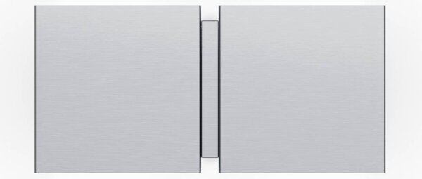Wever & Ducré Lighting WEVER DUCRÉ Nástenné svetlo CG Square hliník, 21 cm, 2-pl., Hliník / sivá / zinok, Obývacia izba / jedáleň, kov, Moderný, Nástenné svietidlo