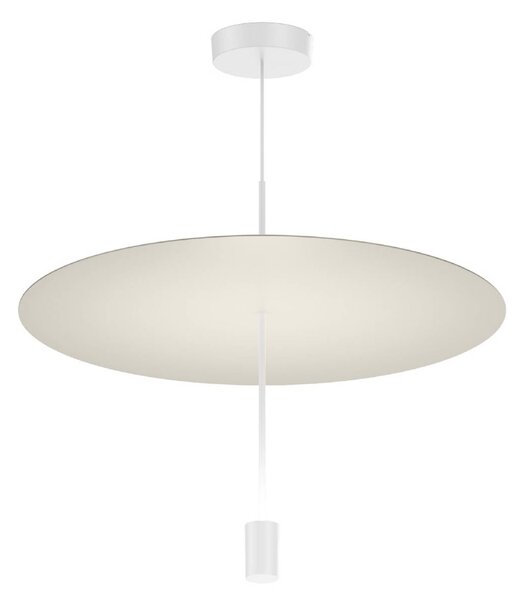 WEVER & DUCRÉ LED závesné svietidlo Shedda Ø 55 cm, hodvábnosivá, 2700 K, Hliník / sivá / zinok, Obývacia izba / jedáleň, Hliník, Moderný, Závesné svietidlo