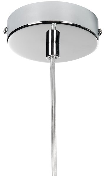 Závesná lampa modrá sklenené tienidlo retro štýl závesné osvetlenie obývacia izba jedáleň