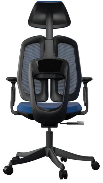 Ergonomická kancelárska stolička Liftor Active, modrá (textil + sieťovina)