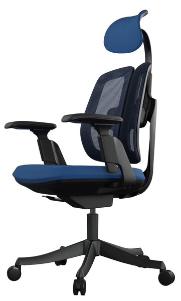 Ergonomická kancelárska stolička Liftor Active, modrá (textil + sieťovina)