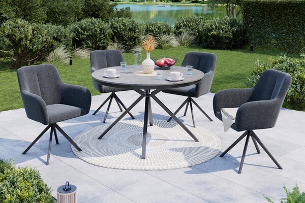 ZÁHRADNÁ STOLIČKA, kov, textil Ambia Garden - Online Only záhrada, Online Only