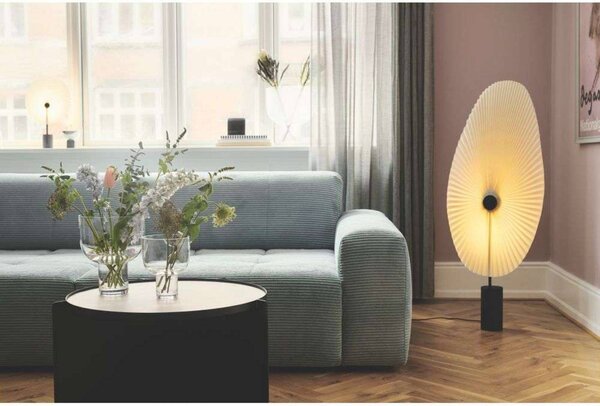Liris Stojaca Lampa Čierna - GEJST, Čierna, Obývacia izba / jedáleň, kov, Dizajn, Stojaca lampa