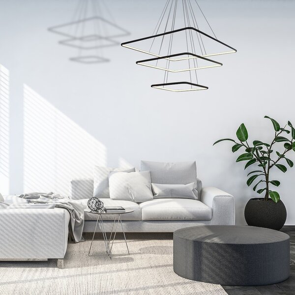 Závesné LED svietidlo Nix, 3x LED 117w, 3000k, b