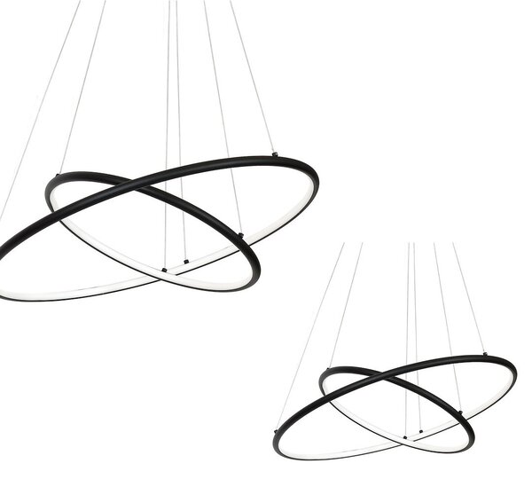 Závesné LED svietidlo Orion, 2x LED 53w, 3000k, b