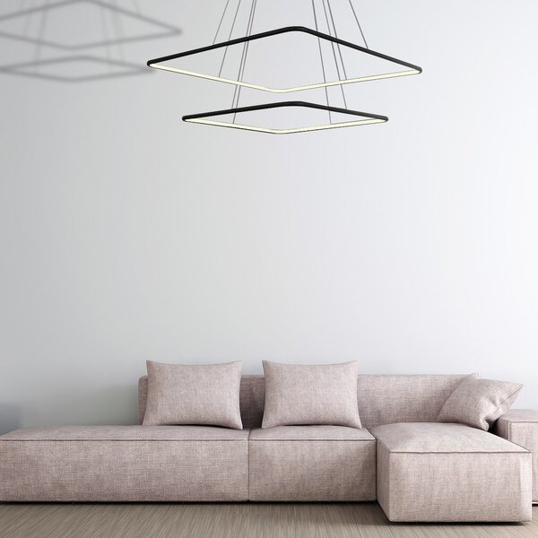 Závesné LED svietidlo Nix, 2x LED 50w, 3000k, b