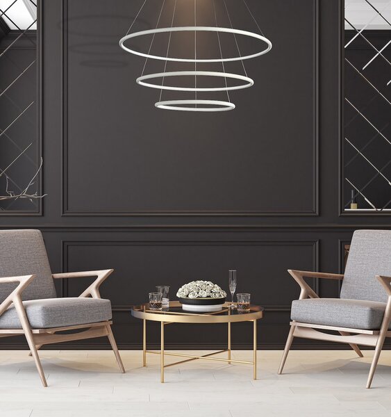 Závesné LED svietidlo Orion, 3x LED 99w, 3000k, w