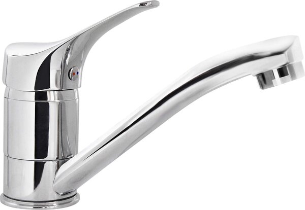 Basin mixer with swivel spout