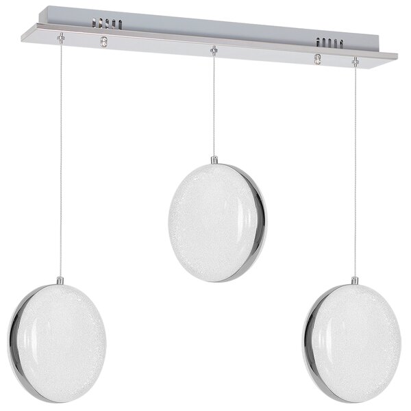 Závesné LED svietidlo Lira, 3x LED 27w, 4000k, ch