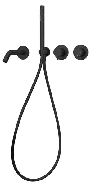 BALNEO vaňová batéria CASCADE model 3 v čiernej farbe