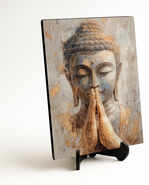 DUBLEZ | Drevený obraz - Buddha | UV potlač, Premium