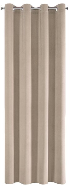 ZÁVES NA KRÚŽKOCH MEGI 140X250 CM BÉŽOVÁ