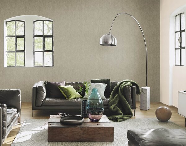 RASCH | Vliesová tapeta na stenu Deco Style 312645 | 0,53 x 10,05 m | zelená, hnedá
