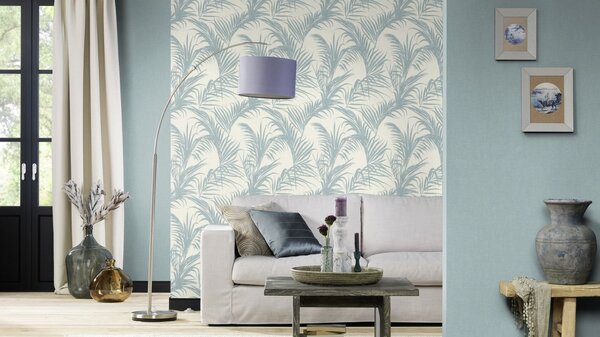 RASCH | Vliesová tapeta na stenu Deco Style 314625 | 0,53 x 10,05 m | modrá