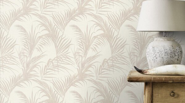 RASCH | Vliesová tapeta na stenu Deco Style 314007 | 0,53 x 10,05 m | krémová, ružová