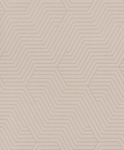 RASCH | Vliesová tapeta na stenu Deco Style 312522 | 0,53 x 10,05 m | béžová, metalická