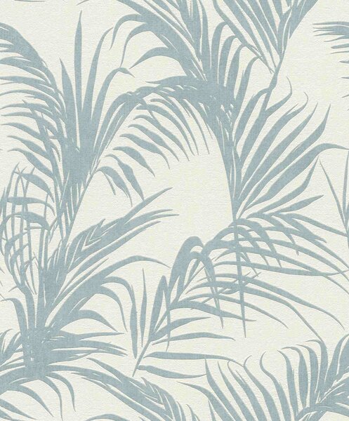 RASCH | Vliesová tapeta na stenu Deco Style 314014 | 0,53 x 10,05 m | modrá, krémová