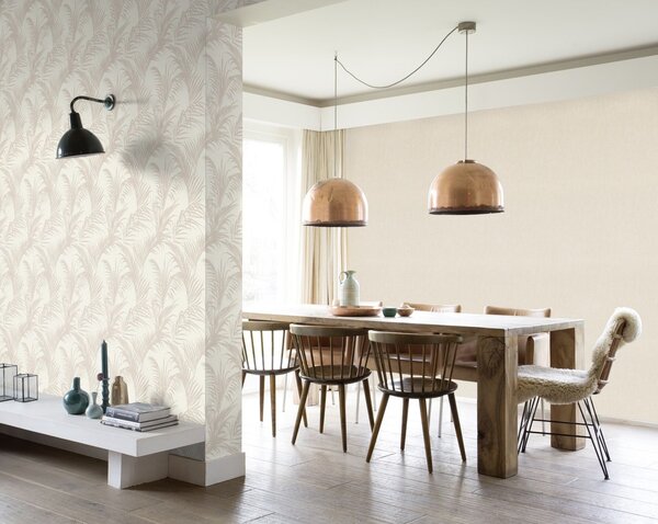 RASCH | Vliesová tapeta na stenu Deco Style 314007 | 0,53 x 10,05 m | krémová, ružová