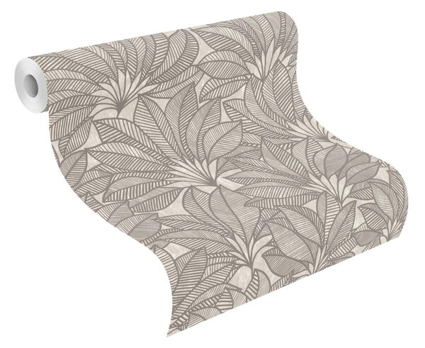 RASCH | Vliesová tapeta na stenu Deco Style 542653 | 0,53 x 10,05 m | šedá, hnedá