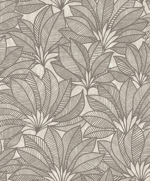 RASCH | Vliesová tapeta na stenu Deco Style 542653 | 0,53 x 10,05 m | šedá, hnedá