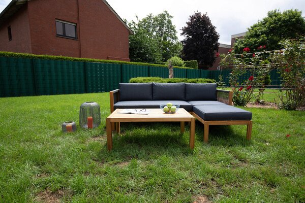 TERASOVÁ SEDACIA SÚPRAVA drevo, textil Acamp - Online Only záhrada, Online Only