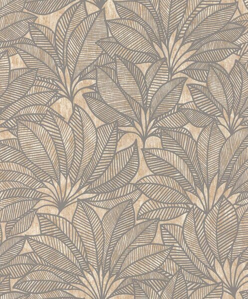 RASCH | Vliesová tapeta na stenu Deco Style 542660 | 0,53 x 10,05 m | šedá, béžová
