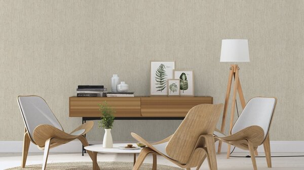 RASCH | Vliesová tapeta na stenu Deco Style 312614 | 0,53 x 10,05 m | biela, hnedá