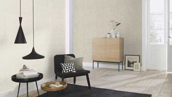 RASCH | Vliesová tapeta na stenu Deco Style 312331 | 0,53 x 10,05 m | krémová