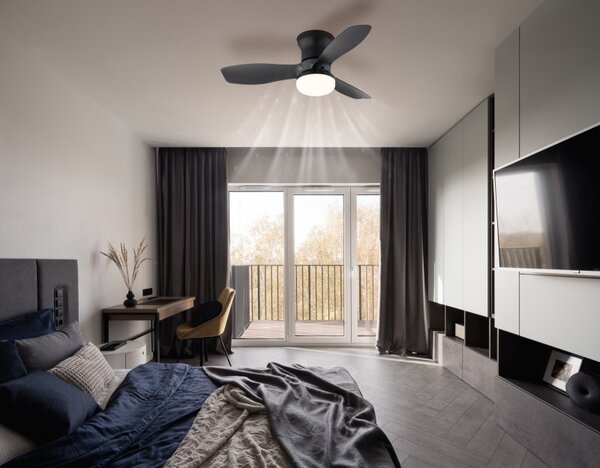 Globo 3669 LED ventilátor s osvetlením IRWIN | 15W integrovaný LED zdroj | 1000lm | 2700-6500K | ventilátor