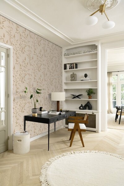 RASCH | Vliesová tapeta na stenu Deco Style 312928 | 0,53 x 10,05 m | béžová, zlatá