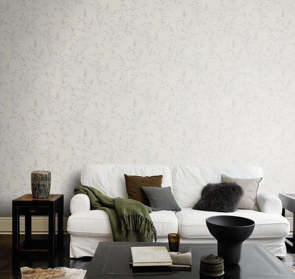 RASCH | Vliesová tapeta na stenu Deco Style 312911 | 0,53 x 10,05 m | šedá, biela