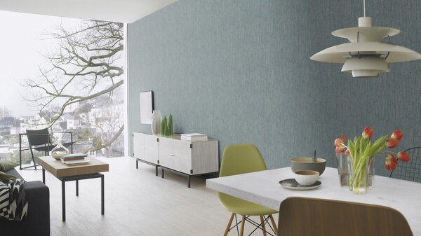 RASCH | Vliesová tapeta na stenu Deco Style 312652 | 0,53 x 10,05 m | modrá, hnedá