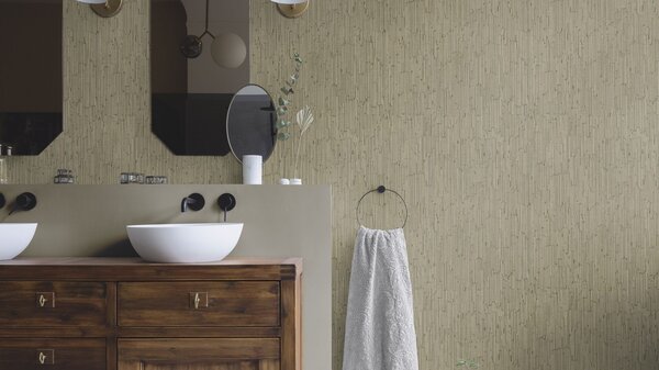 RASCH | Vliesová tapeta na stenu Deco Style 312645 | 0,53 x 10,05 m | zelená, hnedá