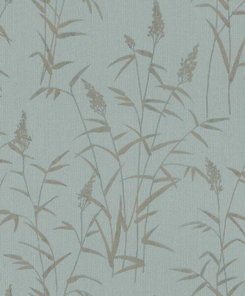 RASCH | Vliesová tapeta na stenu Deco Style 312942 | 0,53 x 10,05 m | modrá, zlatá