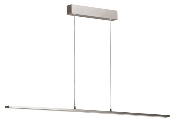 LED závesné svietidlo Marlo, hliník, dĺžka 140 cm, dotykové stmievanie, Hliník / sivá / zinok, Obývacia izba / jedáleň, kov, Moderný, Závesné svietidlo