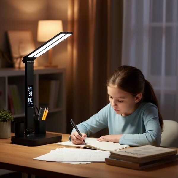 LED stmievateľná nabíjacia stolná lampa NOBLITE P LED/5W/5V 3000/4000/6000K 2200mAh čierna