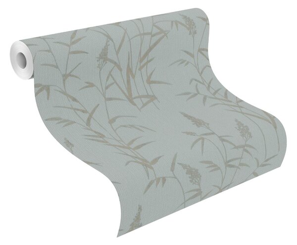 RASCH | Vliesová tapeta na stenu Deco Style 312942 | 0,53 x 10,05 m | modrá, zlatá