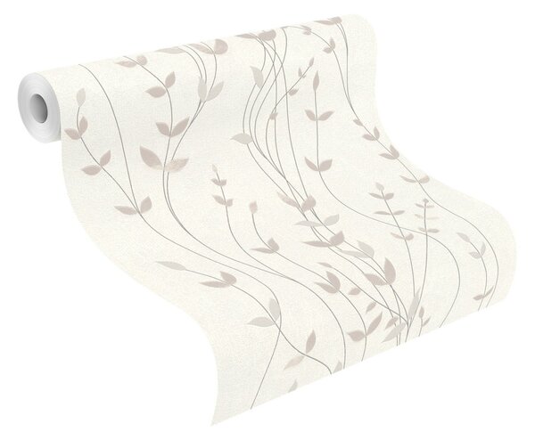 RASCH | Vliesová tapeta na stenu Deco Style 416022 | 0,53 x 10,05 m | biela, šedá