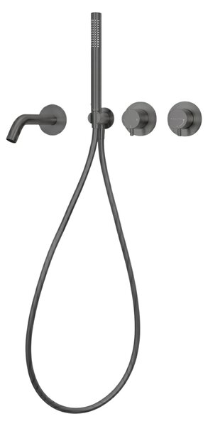 BALNEO vaňová batéria CASCADE model 3 gunmetal