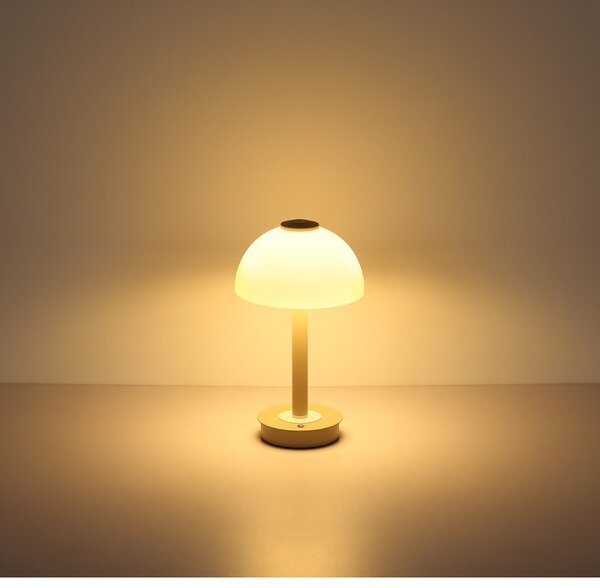 Globo 21953SA LED stolná lampička ULDIN | 7W integrovaný LED zdroj | 255lm | 3000K | vypínač