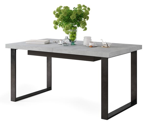 AVELLA Beton Svetlý Ateliér - LOFTOVÝ STÔL DO OBÝVACEJ IZBY / JEDÁLNE ROZKLADACÍ DO 3,1 m!