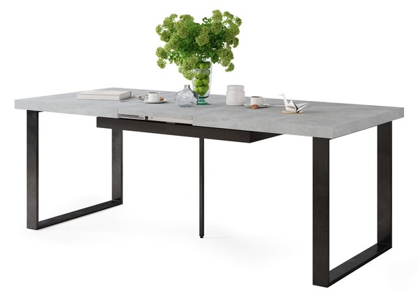 AVELLA Beton Svetlý Ateliér - LOFTOVÝ STÔL DO OBÝVACEJ IZBY / JEDÁLNE ROZKLADACÍ DO 3,1 m!